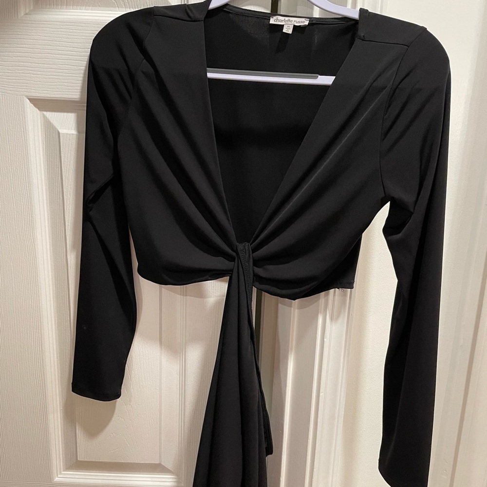 Charlotte Russe Black One Piece Cut Out Dress